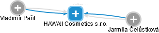 HAWAII Cosmetics s.r.o. - obrázek vizuálního zobrazení vztahů obchodního rejstříku