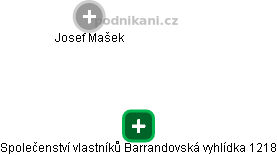 Společenství vlastníků Barrandovská vyhlídka 1218 - obrázek vizuálního zobrazení vztahů obchodního rejstříku