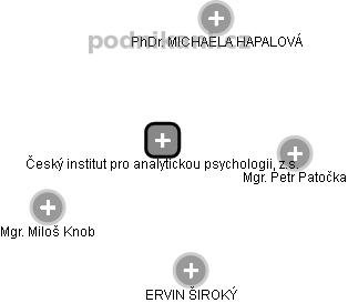 Český institut pro analytickou psychologii, z.s. - obrázek vizuálního zobrazení vztahů obchodního rejstříku