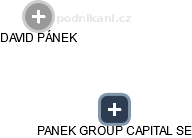 PANEK GROUP CAPITAL SE - obrázek vizuálního zobrazení vztahů obchodního rejstříku