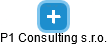 P1 Consulting s.r.o. - obrázek vizuálního zobrazení vztahů obchodního rejstříku