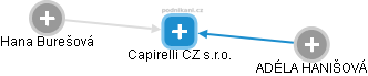 Capirelli CZ s.r.o. - obrázek vizuálního zobrazení vztahů obchodního rejstříku