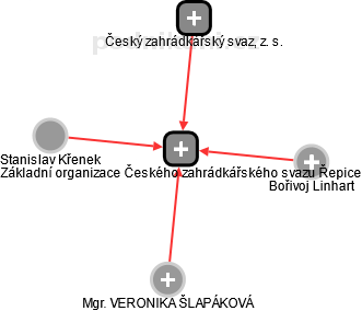 Základní organizace Českého zahrádkářského svazu Řepice - obrázek vizuálního zobrazení vztahů obchodního rejstříku