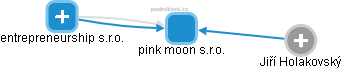 pink moon s.r.o. - obrázek vizuálního zobrazení vztahů obchodního rejstříku