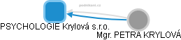 PSYCHOLOGIE Krylová s.r.o. - obrázek vizuálního zobrazení vztahů obchodního rejstříku