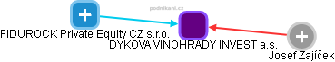 DYKOVA VINOHRADY INVEST a.s. - obrázek vizuálního zobrazení vztahů obchodního rejstříku