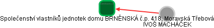 Společenství vlastníků jednotek domu BRNĚNSKÁ č.p. 418, Moravská Třebová - obrázek vizuálního zobrazení vztahů obchodního rejstříku