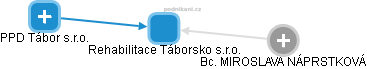 Rehabilitace Táborsko s.r.o. - obrázek vizuálního zobrazení vztahů obchodního rejstříku