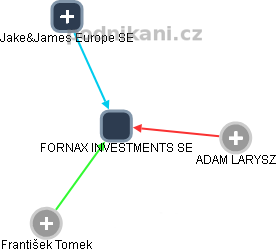 FORNAX INVESTMENTS SE - obrázek vizuálního zobrazení vztahů obchodního rejstříku