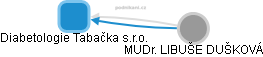 Diabetologie Tabačka s.r.o. - obrázek vizuálního zobrazení vztahů obchodního rejstříku