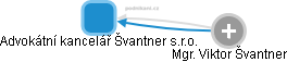 Advokátní kancelář Švantner s.r.o. - obrázek vizuálního zobrazení vztahů obchodního rejstříku