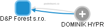D&P Forest s.r.o. - obrázek vizuálního zobrazení vztahů obchodního rejstříku