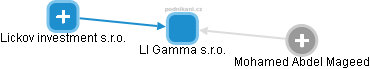 LI Gamma s.r.o. - obrázek vizuálního zobrazení vztahů obchodního rejstříku