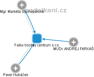 Falko hockey centrum s.r.o. - obrázek vizuálního zobrazení vztahů obchodního rejstříku