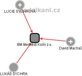 BM Medvědi Kolín z.s. - obrázek vizuálního zobrazení vztahů obchodního rejstříku