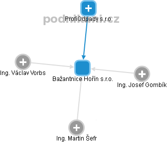 Bažantnice Hořín s.r.o. - obrázek vizuálního zobrazení vztahů obchodního rejstříku