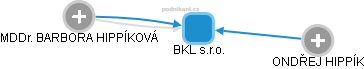 BKL s.r.o. - obrázek vizuálního zobrazení vztahů obchodního rejstříku