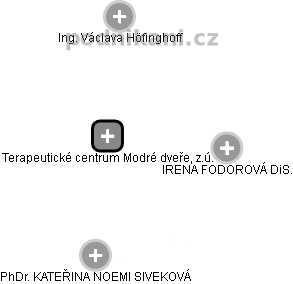 Terapeutické centrum Modré dveře, z.ú. - obrázek vizuálního zobrazení vztahů obchodního rejstříku