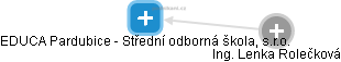 EDUCA Pardubice - Střední odborná škola, s.r.o. - obrázek vizuálního zobrazení vztahů obchodního rejstříku