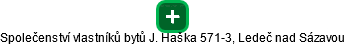 Společenství vlastníků bytů J. Haška 571-3, Ledeč nad Sázavou - obrázek vizuálního zobrazení vztahů obchodního rejstříku