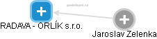RADAVA - ORLÍK s.r.o. - obrázek vizuálního zobrazení vztahů obchodního rejstříku