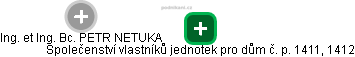 Společenství vlastníků jednotek pro dům č. p. 1411, 1412 - obrázek vizuálního zobrazení vztahů obchodního rejstříku