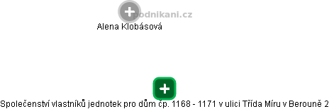 Společenství vlastníků jednotek pro dům čp. 1168 - 1171 v ulici Třída Míru v Berouně 2 - obrázek vizuálního zobrazení vztahů obchodního rejstříku