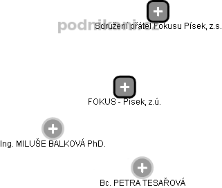 FOKUS - Písek, z.ú. - obrázek vizuálního zobrazení vztahů obchodního rejstříku