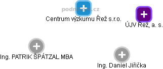 Centrum výzkumu Řež s.r.o. - obrázek vizuálního zobrazení vztahů obchodního rejstříku