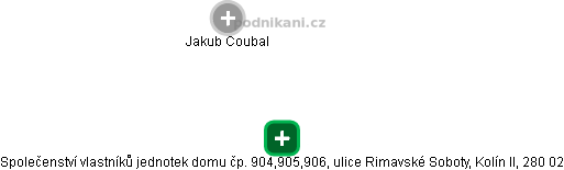 Společenství vlastníků jednotek domu čp. 904,905,906, ulice Rimavské Soboty, Kolín II, 280 02 - obrázek vizuálního zobrazení vztahů obchodního rejstříku