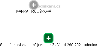 Společenství vlastníků jednotek Za Vinicí 290-292 Loděnice - obrázek vizuálního zobrazení vztahů obchodního rejstříku