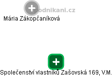 Společenství vlastníků Zašovská 169, V.M. - obrázek vizuálního zobrazení vztahů obchodního rejstříku