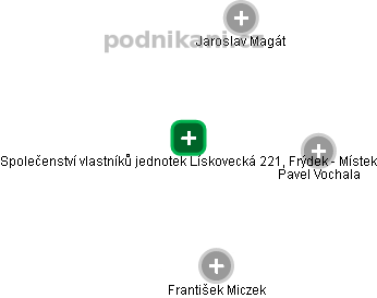 Společenství vlastníků jednotek Lískovecká 221, Frýdek - Místek - obrázek vizuálního zobrazení vztahů obchodního rejstříku