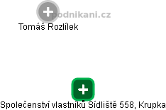 Společenství vlastníků Sídliště 558, Krupka - obrázek vizuálního zobrazení vztahů obchodního rejstříku