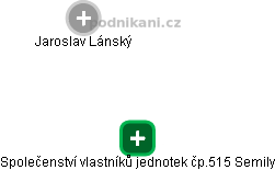 Společenství vlastníků jednotek čp.515 Semily - obrázek vizuálního zobrazení vztahů obchodního rejstříku