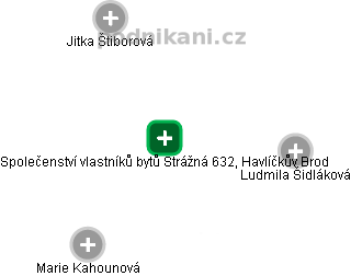 Společenství vlastníků bytů Strážná 632, Havlíčkův Brod - obrázek vizuálního zobrazení vztahů obchodního rejstříku