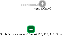 Společenství vlastníků Veveří 110, 112, 114, Brno - obrázek vizuálního zobrazení vztahů obchodního rejstříku