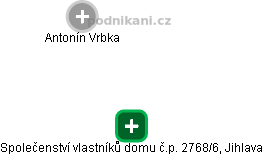 Společenství vlastníků domu č.p. 2768/6, Jihlava - obrázek vizuálního zobrazení vztahů obchodního rejstříku