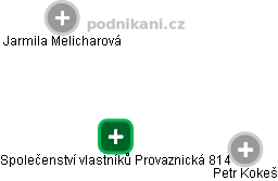 Společenství vlastníků Provaznická 814 - obrázek vizuálního zobrazení vztahů obchodního rejstříku