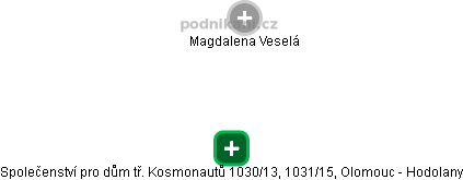 Společenství pro dům tř. Kosmonautů 1030/13, 1031/15, Olomouc - Hodolany - obrázek vizuálního zobrazení vztahů obchodního rejstříku