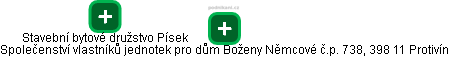 Společenství vlastníků jednotek pro dům Boženy Němcové č.p. 738, 398 11 Protivín - obrázek vizuálního zobrazení vztahů obchodního rejstříku
