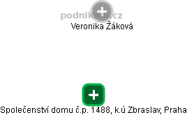 Společenství domu č.p. 1488, k.ú Zbraslav, Praha - obrázek vizuálního zobrazení vztahů obchodního rejstříku