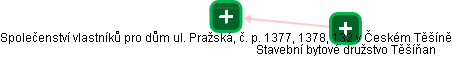 Společenství vlastníků pro dům ul. Pražská, č. p. 1377, 1378, 132 v Českém Těšíně - obrázek vizuálního zobrazení vztahů obchodního rejstříku