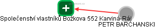 Společenství vlastníků Božkova 552 Karviná-Ráj - obrázek vizuálního zobrazení vztahů obchodního rejstříku