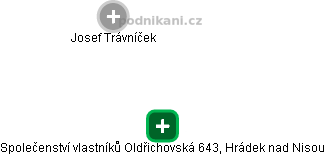 Společenství vlastníků Oldřichovská 643, Hrádek nad Nisou - obrázek vizuálního zobrazení vztahů obchodního rejstříku