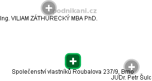 Společenství vlastníků Roubalova 237/9, Brno - obrázek vizuálního zobrazení vztahů obchodního rejstříku