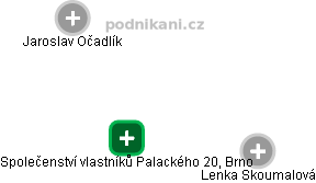 Společenství vlastníků Palackého 20, Brno - obrázek vizuálního zobrazení vztahů obchodního rejstříku