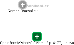 Společenství vlastníků domu č.p. 4177, Jihlava - obrázek vizuálního zobrazení vztahů obchodního rejstříku