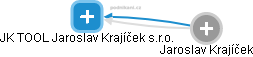 JK TOOL Jaroslav Krajíček s.r.o. - obrázek vizuálního zobrazení vztahů obchodního rejstříku