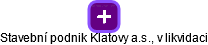 Stavební podnik Klatovy a.s., v likvidaci - obrázek vizuálního zobrazení vztahů obchodního rejstříku